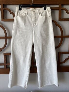 Oat New York White Wide-Leg Jeans